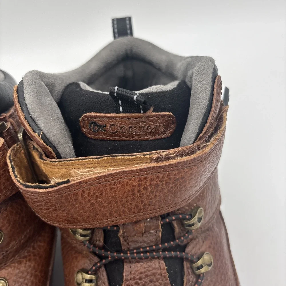 Dr Comfort Ranger Lace‎ Up Ankle Work Boots Men Size 12 W Brown Leather